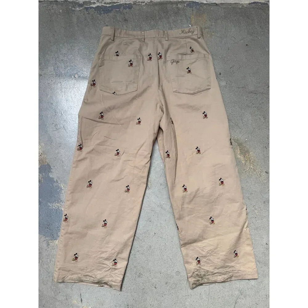 Gap × Disney Embroidered Baggy Khakis (34) (Pre-Owned)
